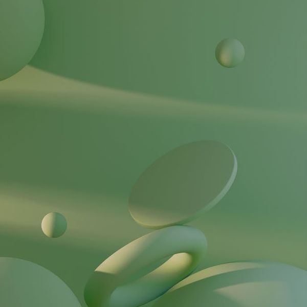 Minimalist abstract circles representing harmony and focus